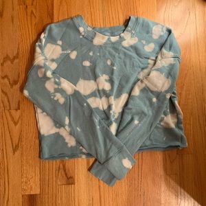 Tie-dye cropped sweatshirt